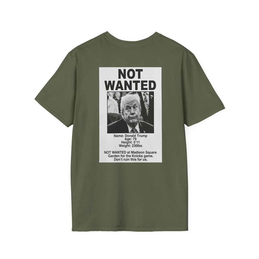 TRUMP NOT WANTED Knicks Basketball Tee