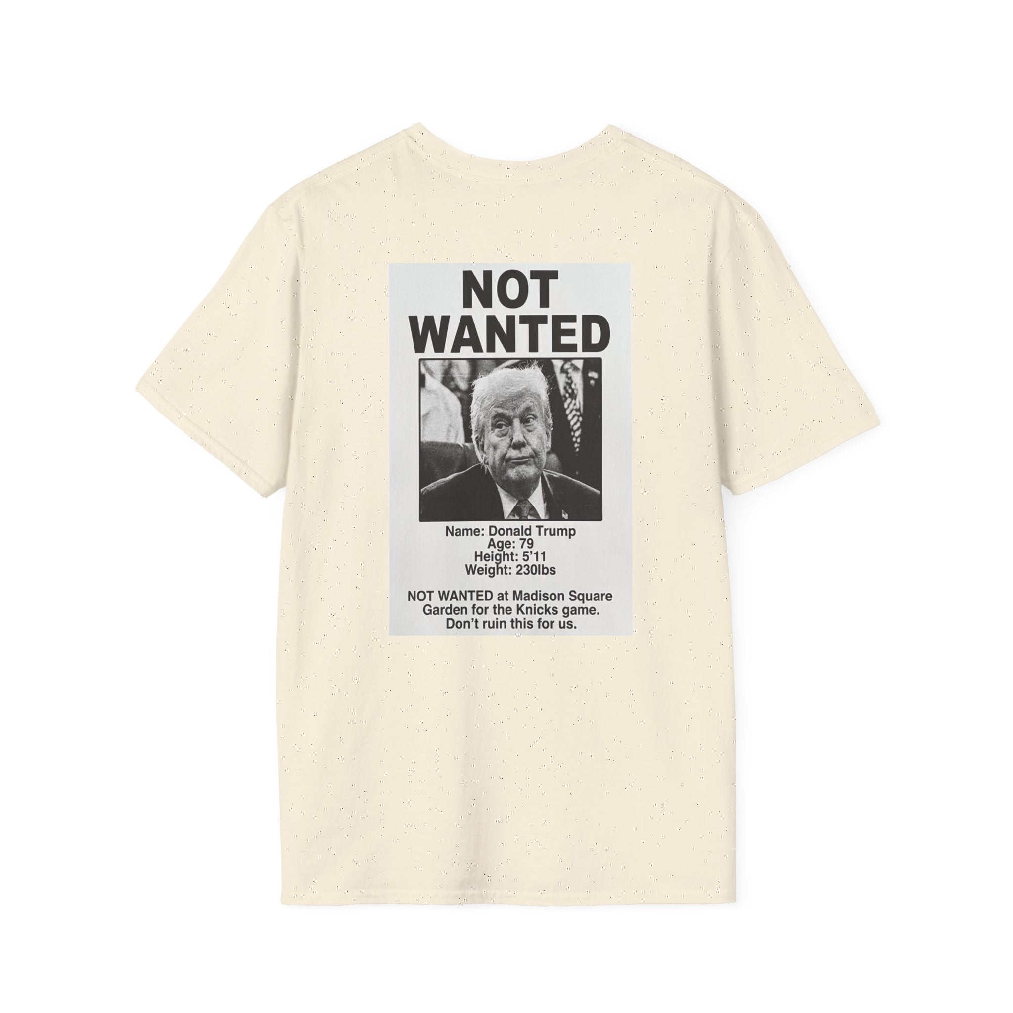 TRUMP NOT WANTED Knicks Basketball Tee