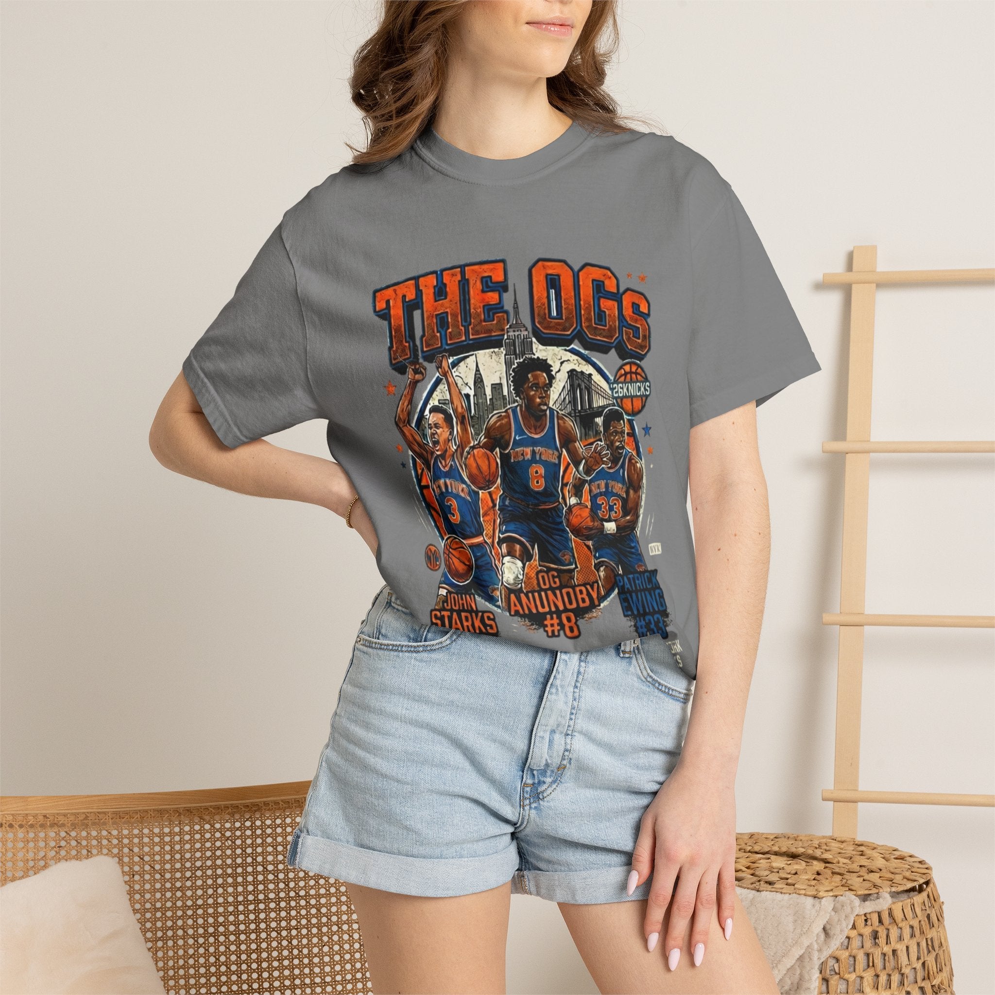 T-Shirt — "The OGs" Vintage Knicks Basketball Graphic Tee
