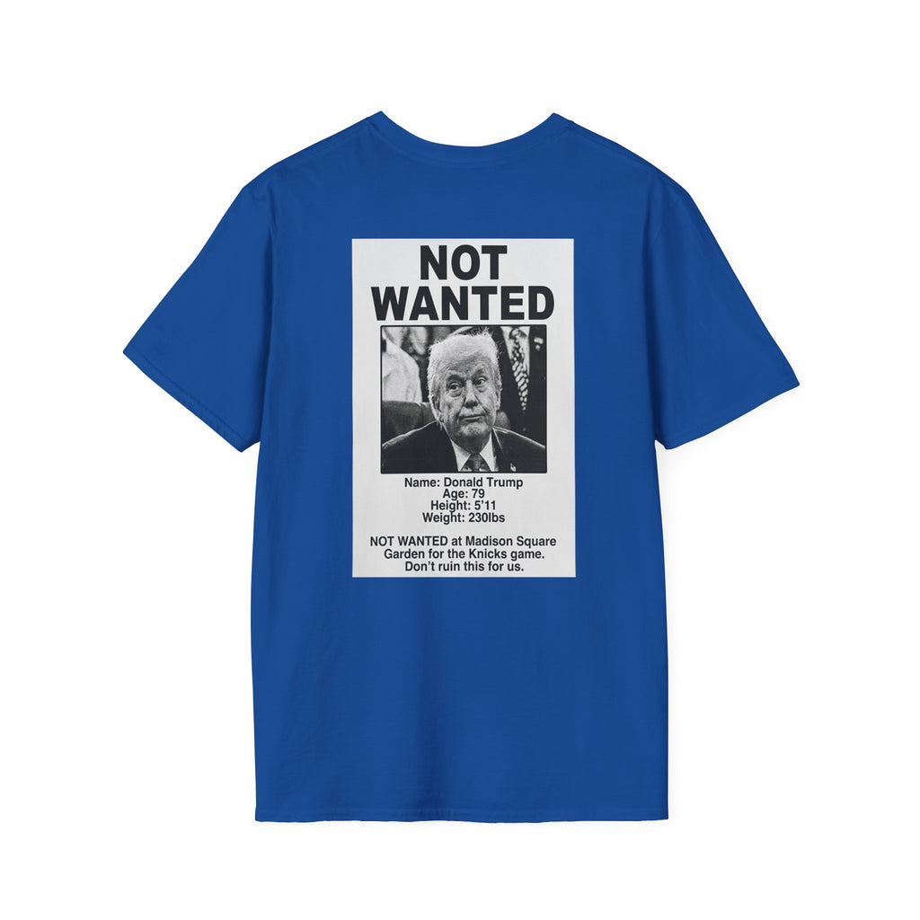 TRUMP NOT WANTED Knicks Basketball Tee