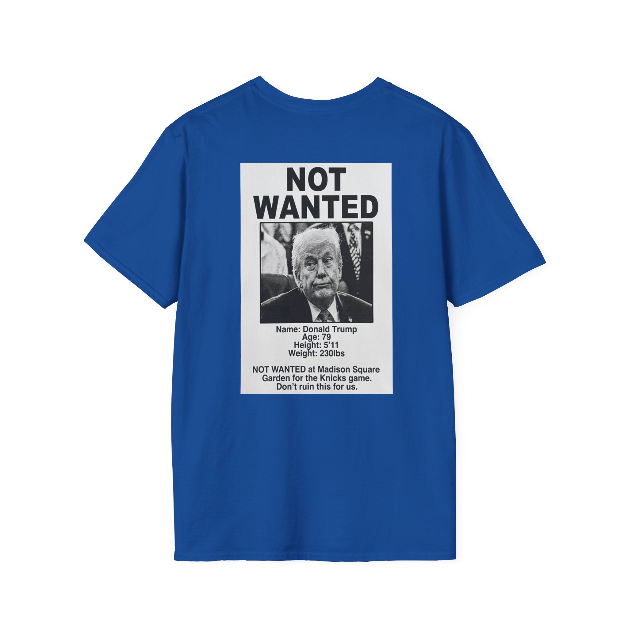 TRUMP NOT WANTED Knicks Basketball Tee