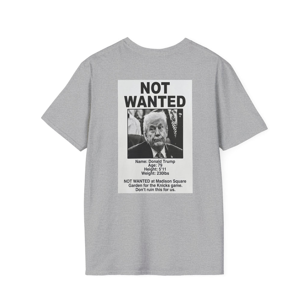 TRUMP NOT WANTED Knicks Basketball Tee