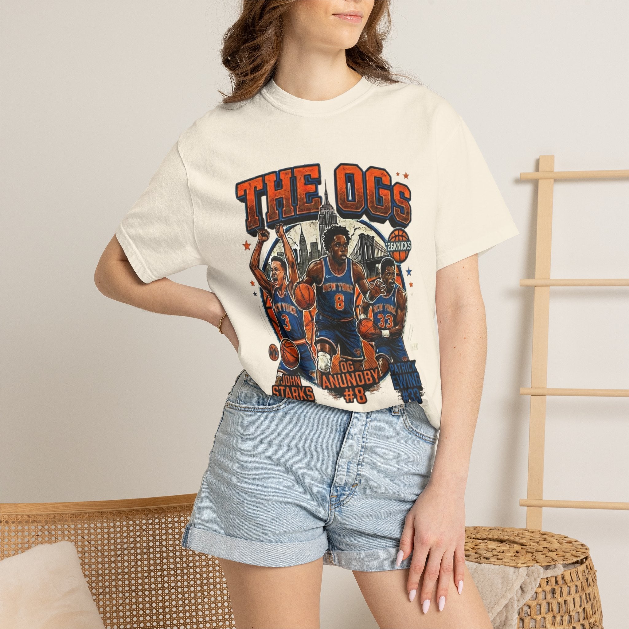 T-Shirt — "The OGs" Vintage Knicks Basketball Graphic Tee